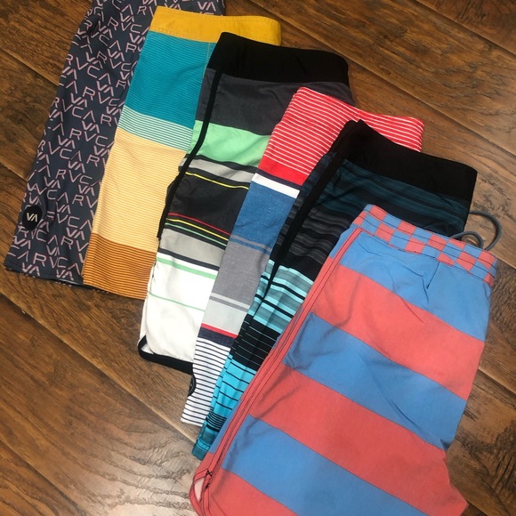 RVCA Other - LIKE NEW Set of 6 Boardshorts